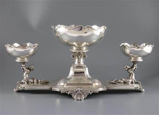 Silver centrepiece 107.5 oz.